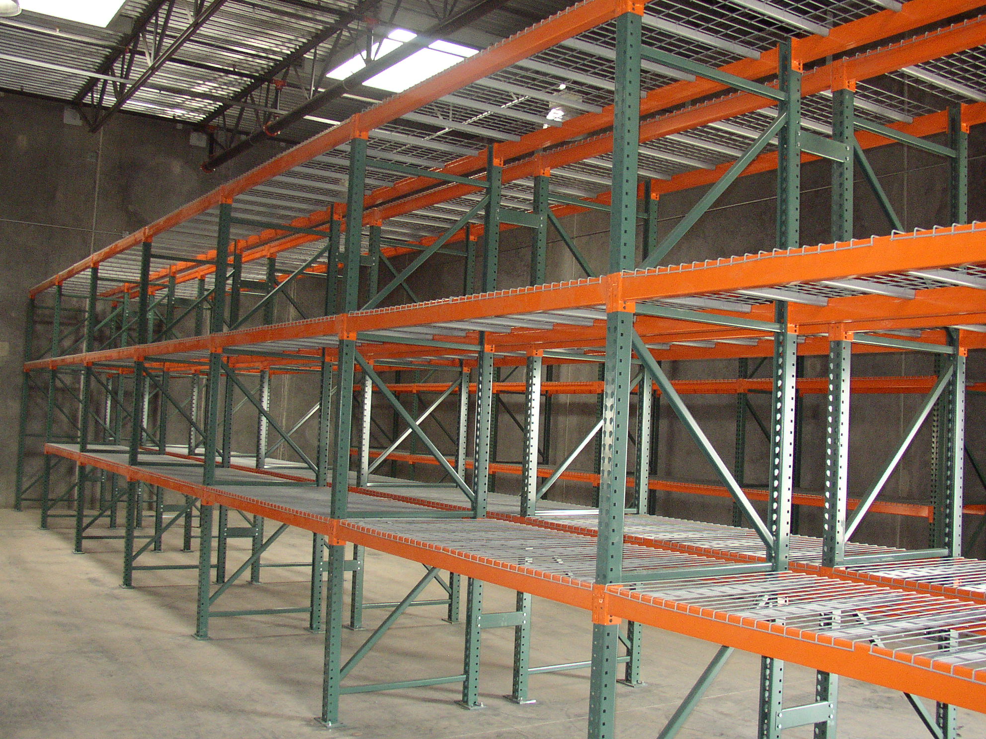 Industrial Heavy Duty Pallet Racks in Large Warehouse
